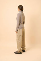 Roll Neck Jumper - Lexie - Caribou Chiné