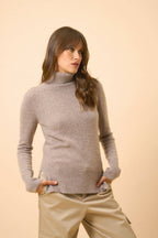 Jersey Cuello Vuelto - Lexie - Caribou Chiné