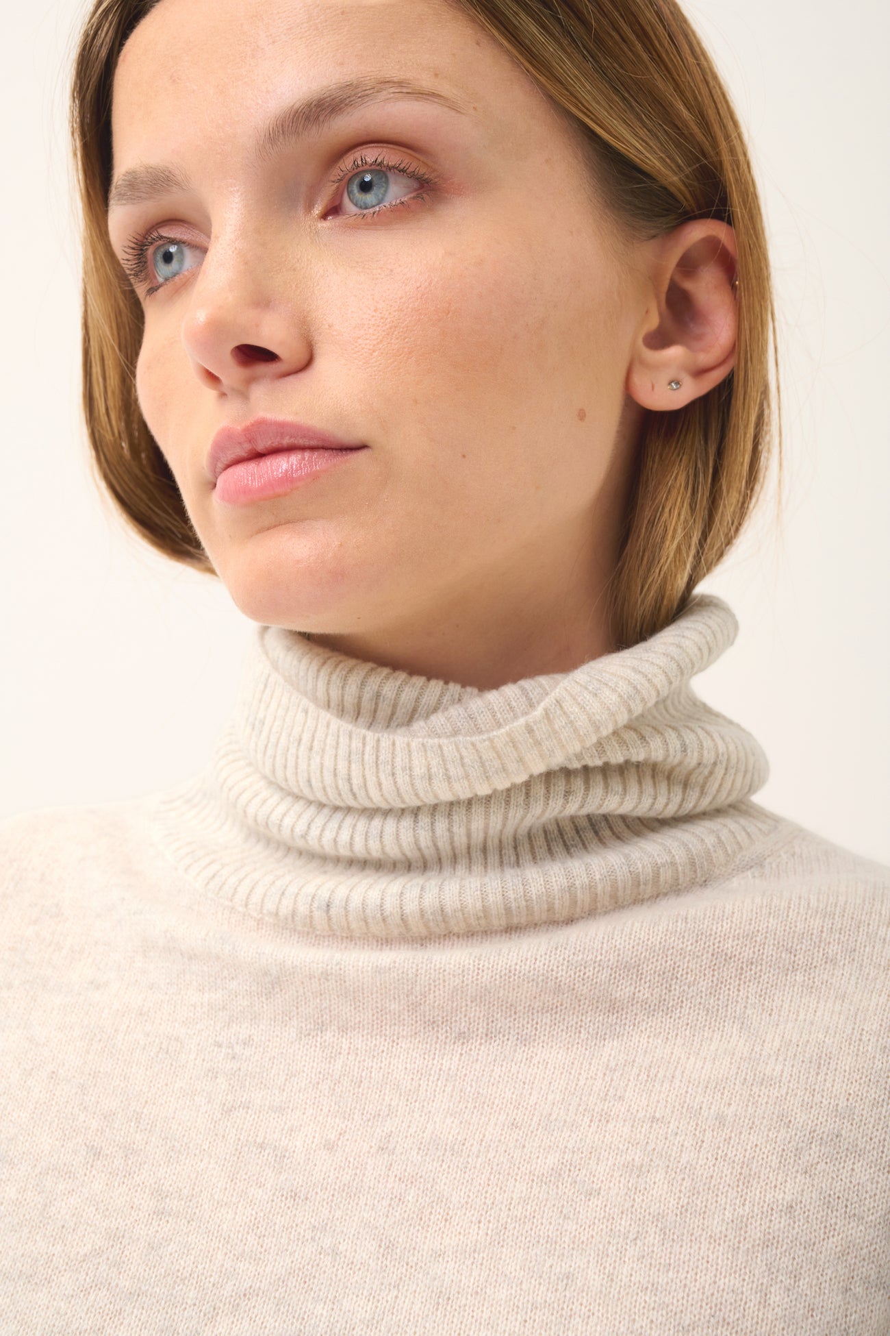 Pull Col Roulé - Lexie - Gris Perle Chiné