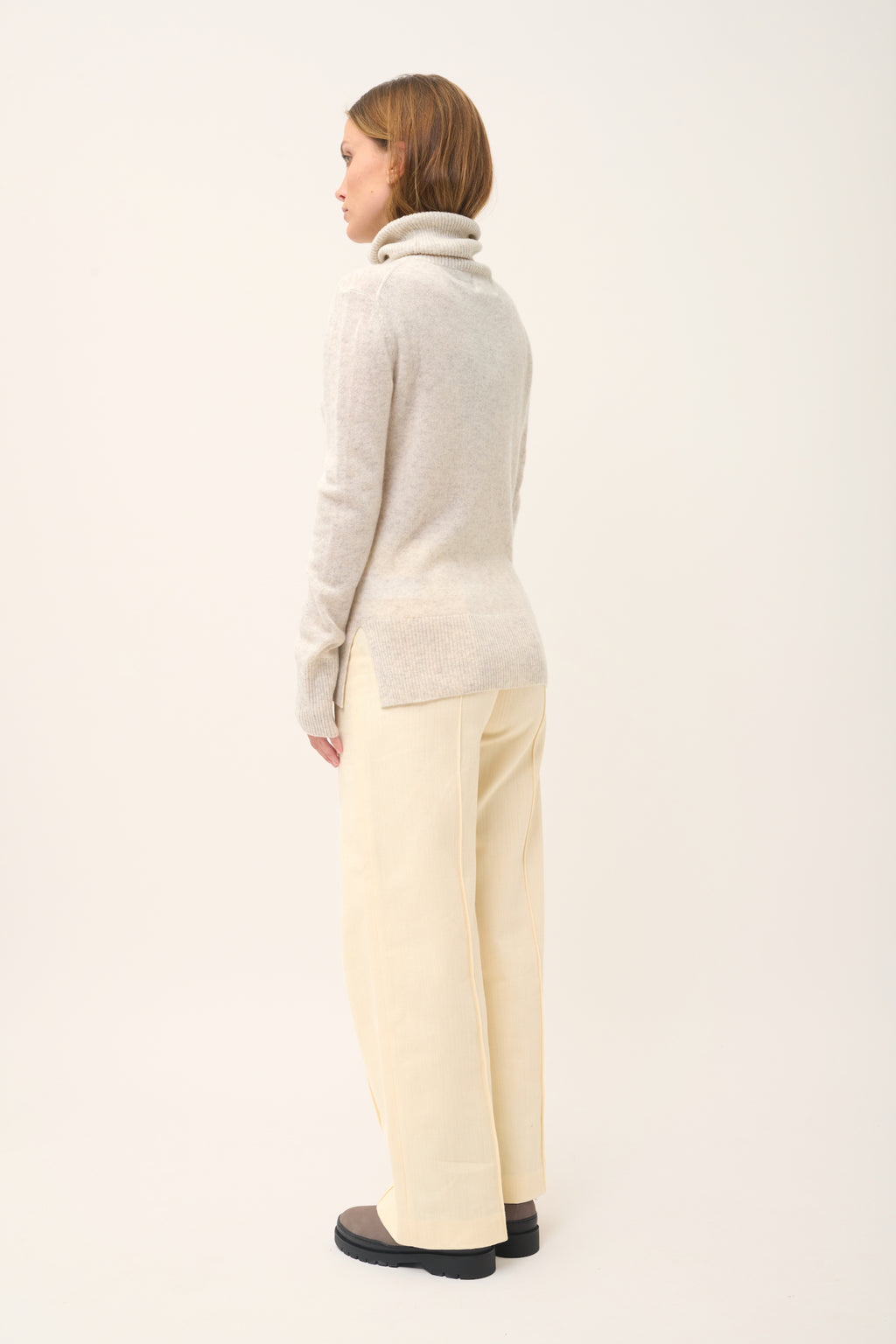 Pull Col Roulé - Lexie - Gris Perle Chiné