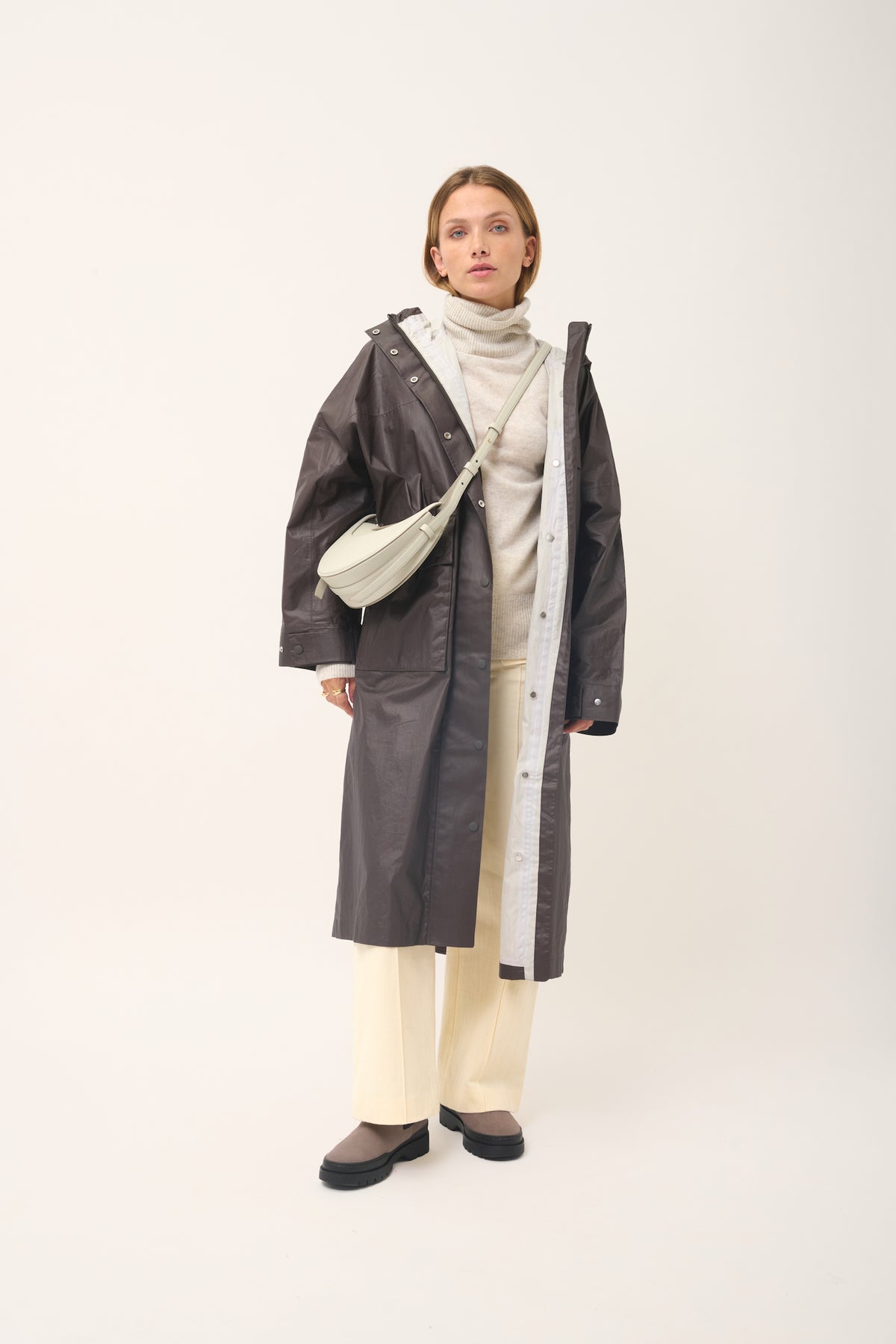 Pull Col Roulé - Lexie - Gris Perle Chiné
