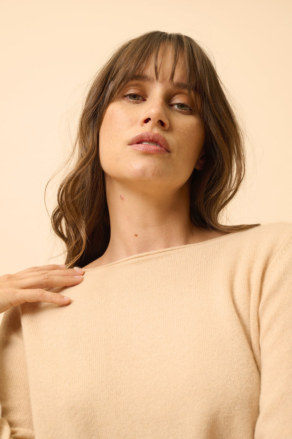 Pull Col Bateau - Grace - Beige