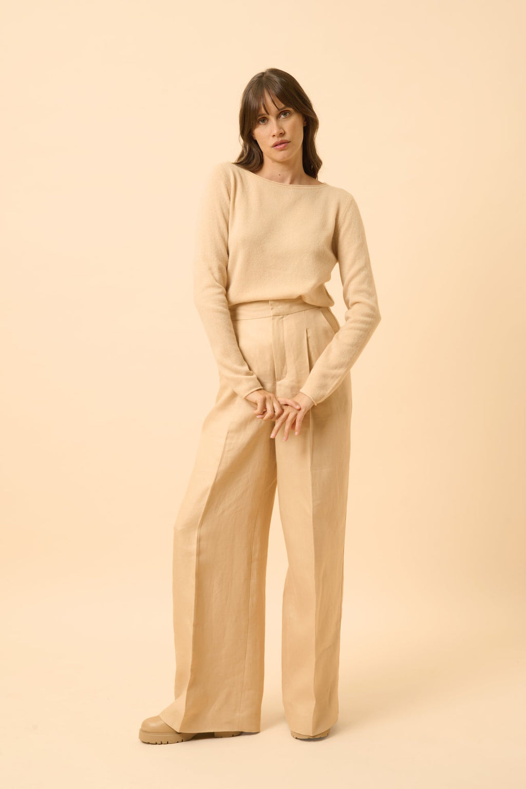 Pull Col Bateau - Grace - Beige