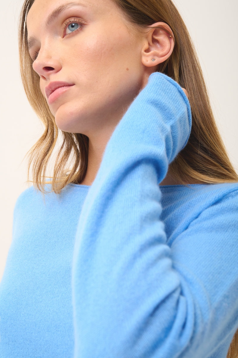 Jersey Cuello Barco - Grace - Baby Blue