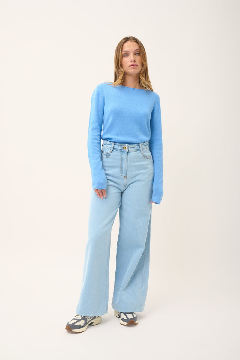 Jersey Cuello Barco - Grace - Baby Blue