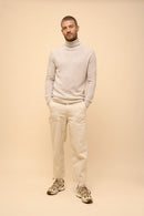 Pull Col Roulé - Connor - Gris Perle Chiné
