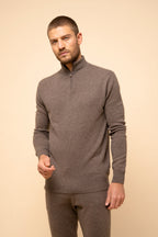 Jersey con cremallera en el cuello - Bradley - Topo vigoré