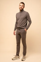 Jersey con cremallera en el cuello - Bradley - Topo vigoré