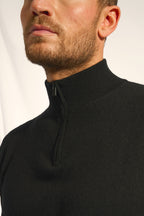 Jersey con cremallera en el cuello - Bradley - Negro