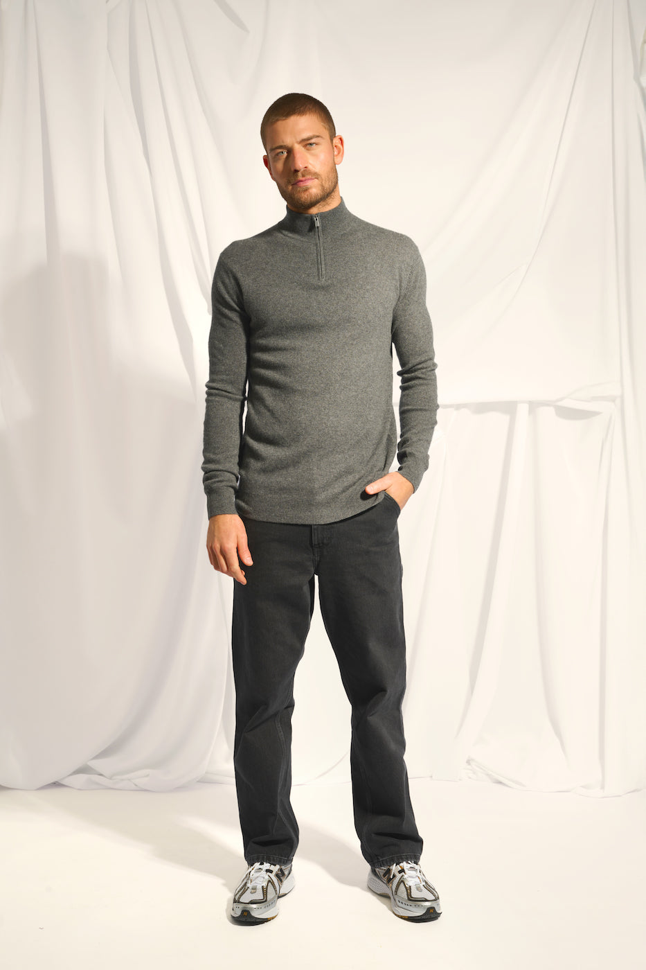 Pull Camionneur - Bradley - Anthracite Chiné