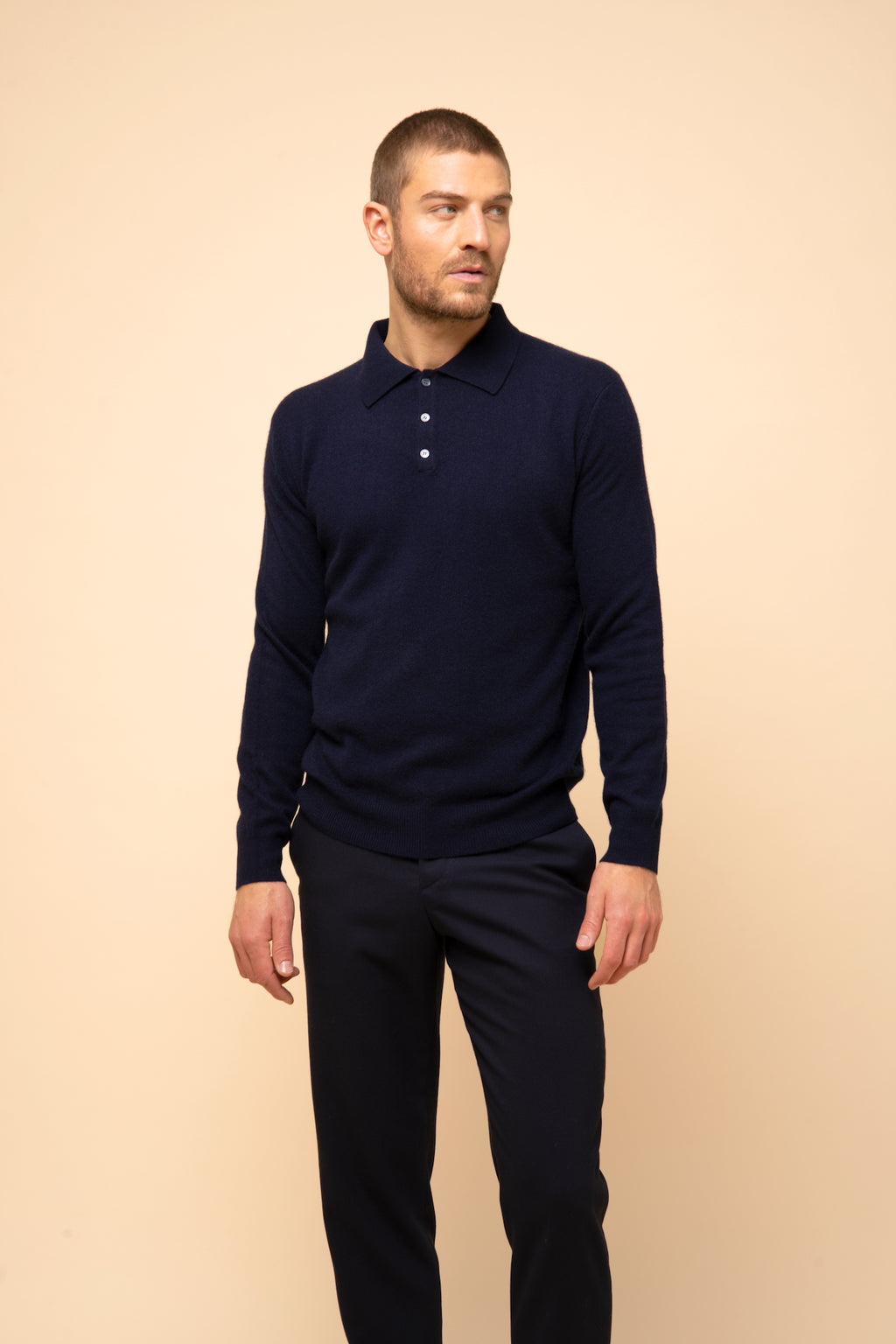 Polo Manches Longues - Douglas - Navy