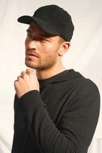 Zipped Hooded Cardigan - Elliot - Black