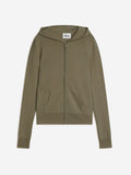 Hooded Zip-Up Cardigan - Debbie - Army