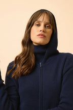 Hooded Zip Gilet - Debbie - Navy