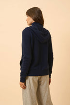 Hooded Zip Gilet - Debbie - Navy