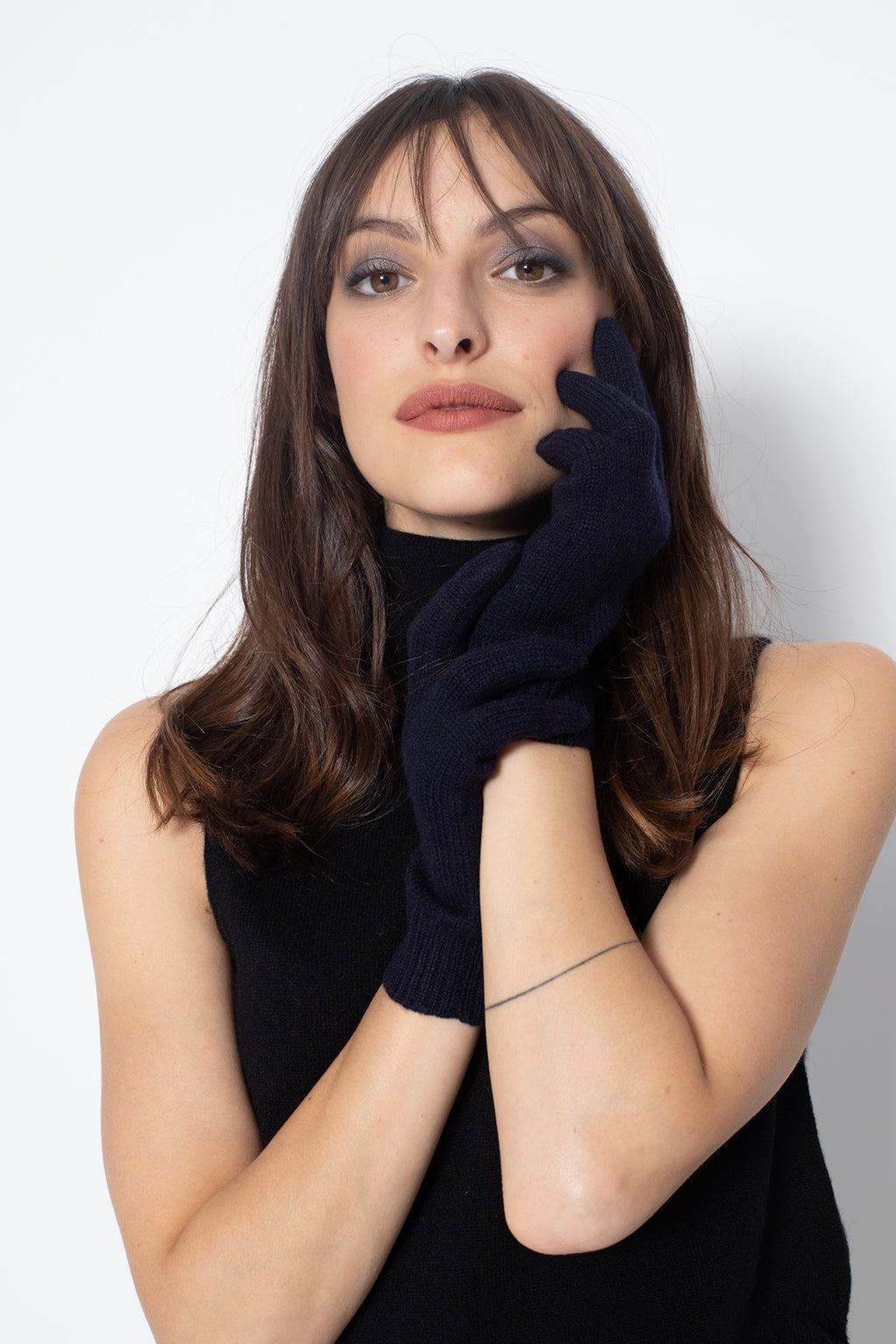 Gants 4 Fils Yann - Navy - Jersey