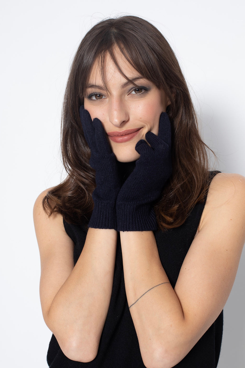 Gants 4 Fils Yann - Navy - Jersey