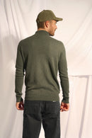 Trucker Sweater - Bradley - Heather Khaki