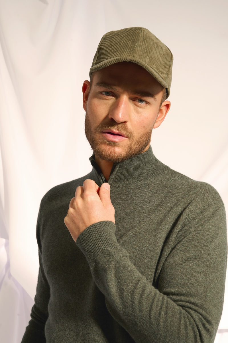 Trucker Sweater - Bradley - Heather Khaki