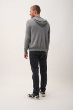 Gilet Zippé Capuche - Elliot - Flanelle Chiné