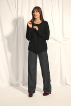 Pull Col Bateau - Nethy - Noir