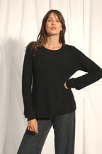 Pull Col Bateau - Nethy - Noir