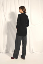 Jersey de Cuello Vuelto Abotonado Dundee - Negro