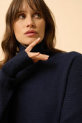 Roll-Neck Jumper - Udny - Navy
