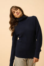 Roll-Neck Jumper - Udny - Navy
