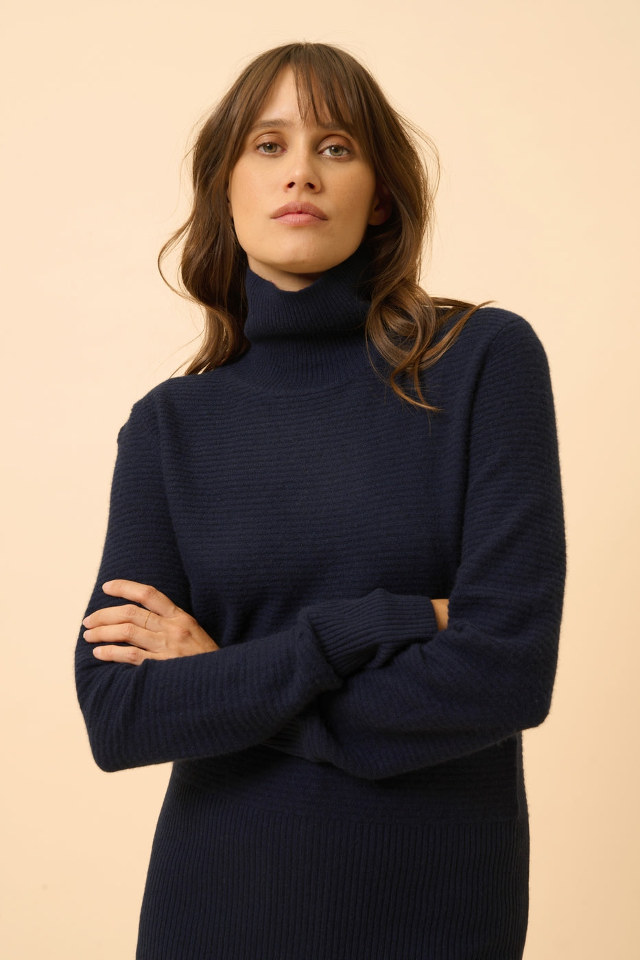 Roll-Neck Jumper - Udny - Navy
