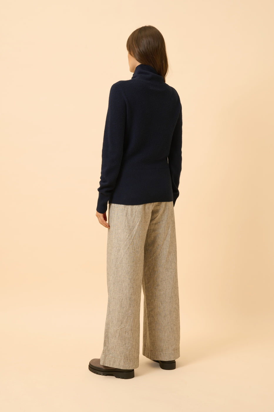 Roll-Neck Jumper - Udny - Navy