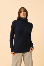Roll-Neck Jumper - Udny - Navy