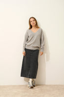 Pull Col V - Birse - Nuage Chiné