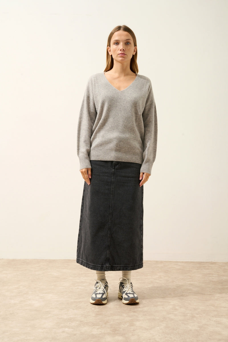 Pull Col V - Birse - Nuage Chiné