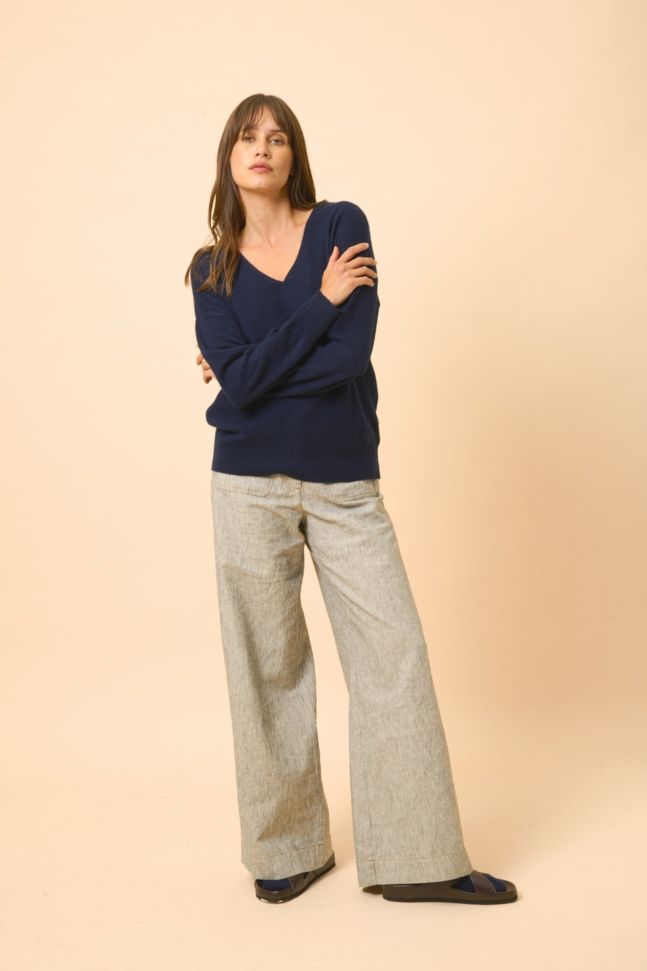 Pull Col V - Birse - Navy