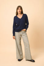 Pull Col V - Birse - Navy