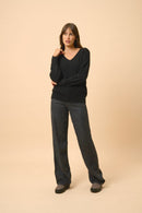 Pull Col V - Birse - Noir