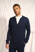 Gilet Zippé Col Mao - Polnoon - Navy