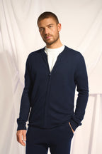 Gilet Zippé Col Mao - Polnoon - Navy