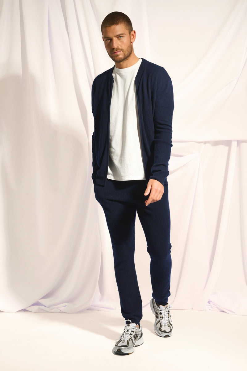 Gilet Zippé Col Mao - Polnoon - Navy