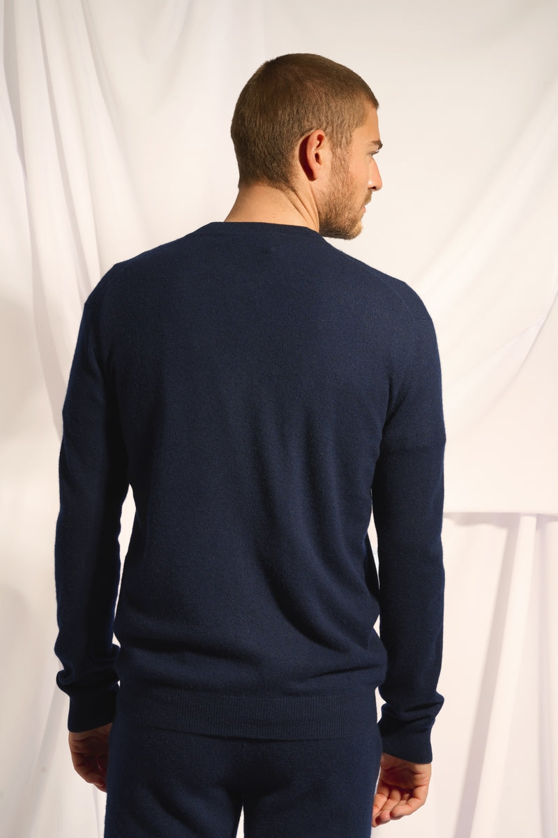 Gilet Zippé Col Mao - Polnoon - Navy