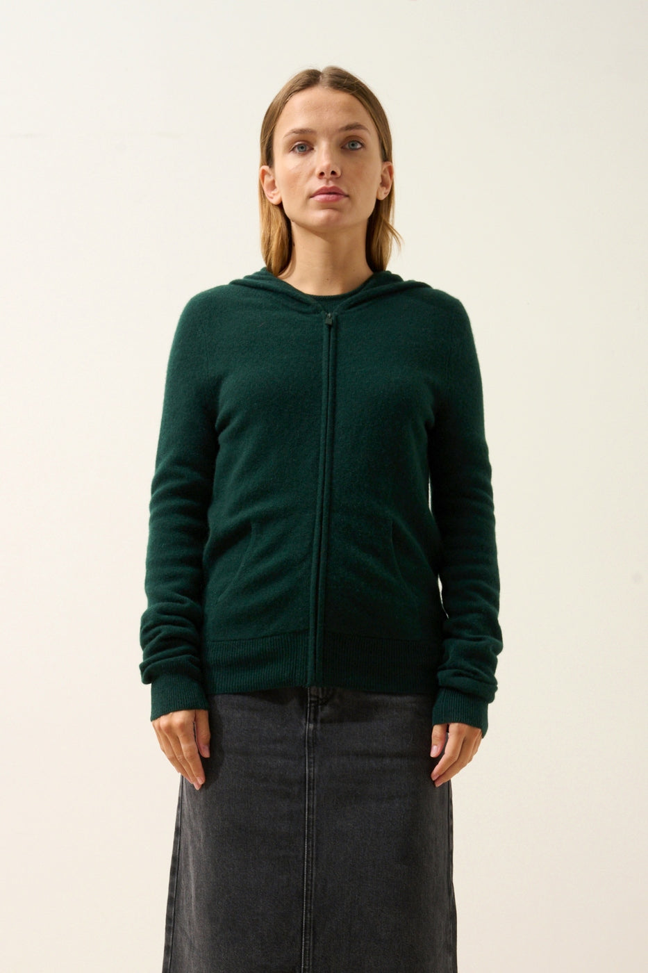 Gilet Zippé Capuche - Debbie - Cyprès
