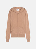 Gilet Zippé Capuche - Debbie - Camel Chiné