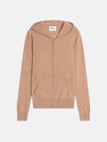 Gilet Zippé Capuche - Debbie - Camel Chiné