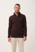 Jersey con Cuello Cremallera - Bradley - Choco