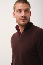 Jersey con Cuello Cremallera - Bradley - Choco