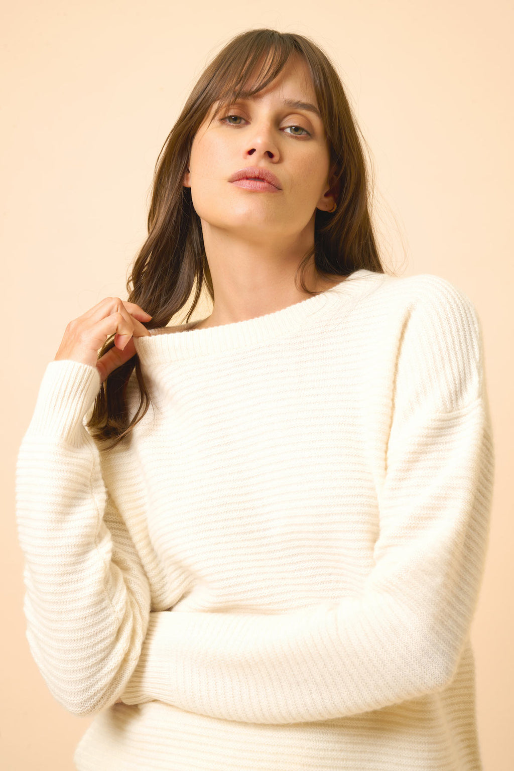 Jersey Cuello Redondo 4 Hilos - Louna - Nieve