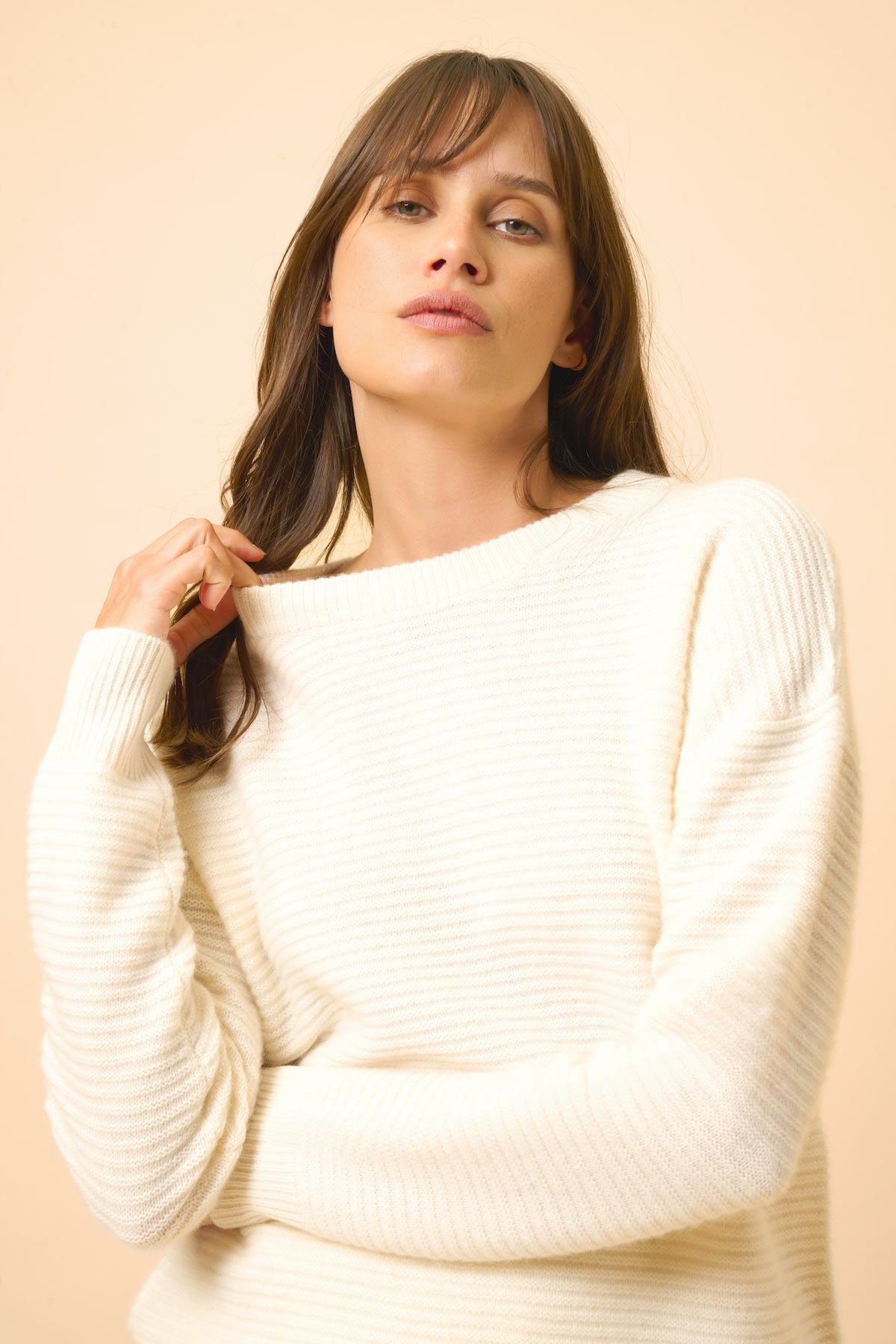 Jersey Cuello Redondo 4 Hilos - Louna - Nieve