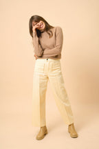 Roll-Neck Jumper - Billy - Camel Marl