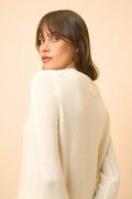 Just Cashmere - Pull Col Rond 4 Fils Lexini - 100% Cachemire 4 Fils - Ivoire - Femme